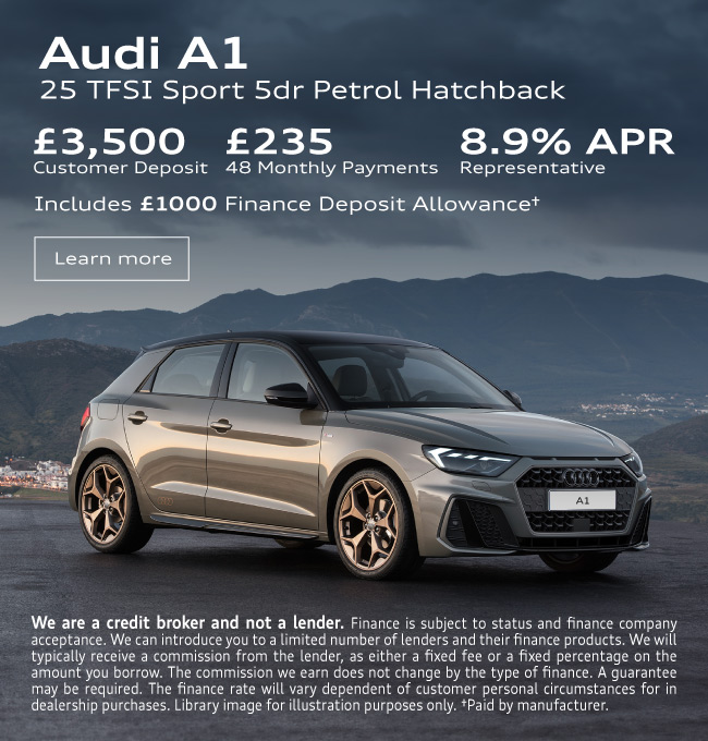 Audi A1 Petrol New Offer 09072024