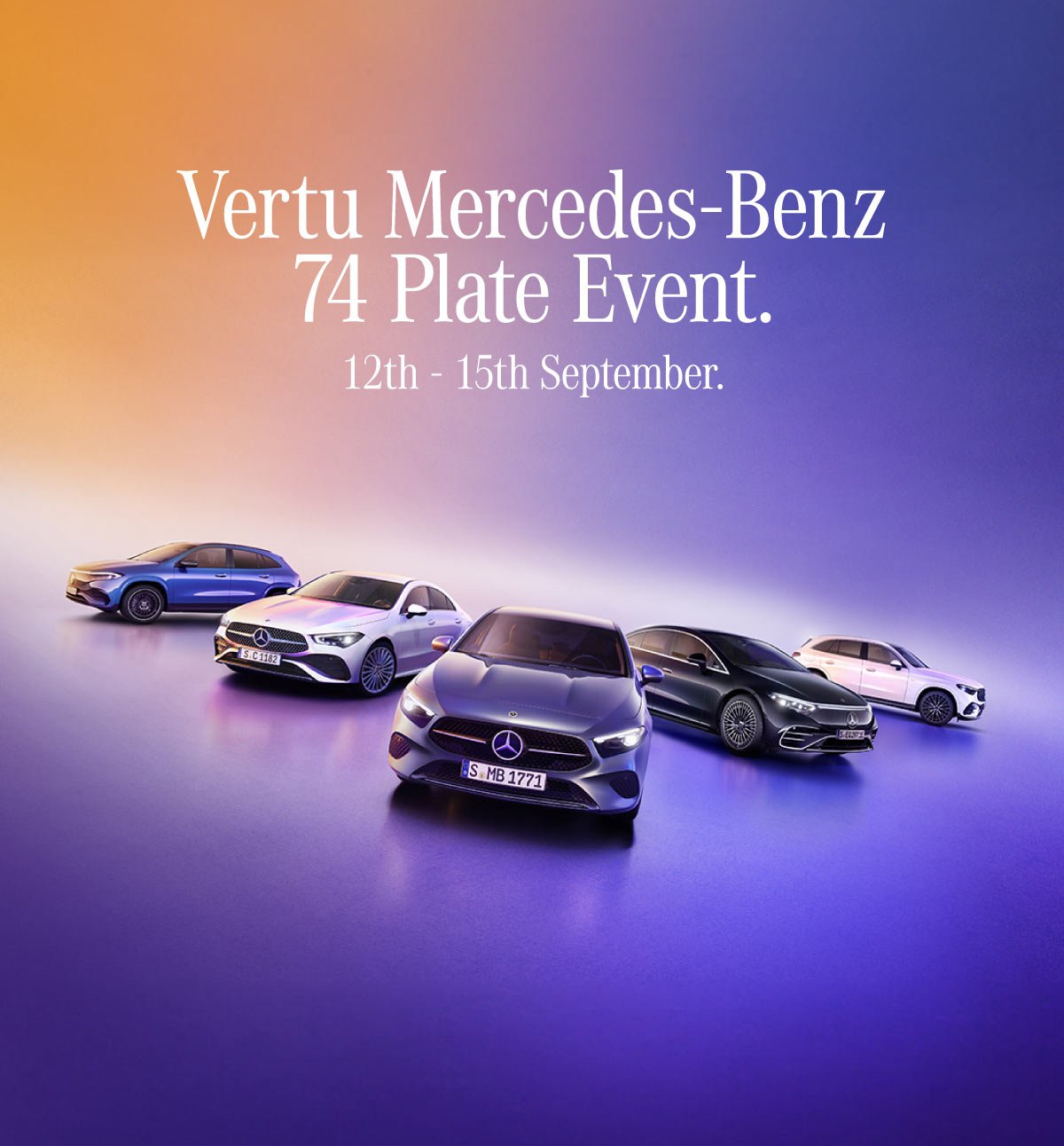 Mercedes 74plate event