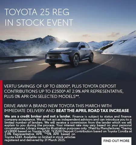 Toyota 25 Reg In Stock Event 110325